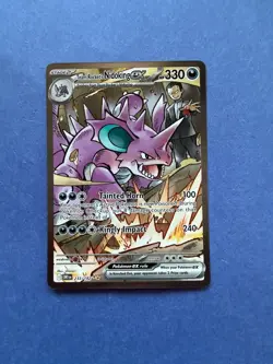 Pokemon TCG Team Rockets Nidoking EX 233/182 Destined Rivals NM - Image 3
