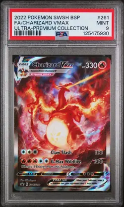 Pokemon Charizard VMAX SWSH261 Ultra Premium Collection Black Star Promo PSA 9 - Image 1