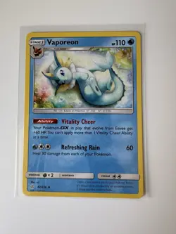 Vaporeon 42/236 Uncommon Cosmic Eclipse Pokemon MP - Image 1