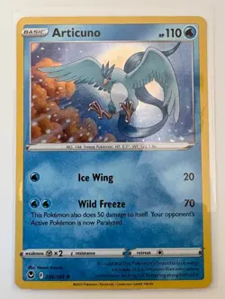 Articuno 036/195 Holo Rare Silver Tempest Pokemon Holo Near Mint - Image 1