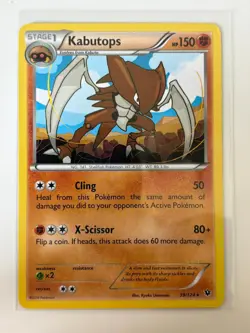 Kabutops 39/124 Rare Fates Collide Pokemon Lightly Played - Image 1