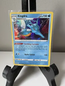 Kingdra 37/196 Rare Holo Rare Pokemon TCG LP 2022 - Image 1