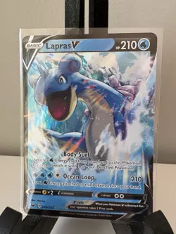 Lapras V 049/202 Holo V Rare Sword & Shield Pokemon NM Full Art ✨ - Image 1