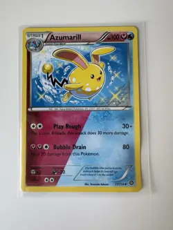 Azumarill 77/114 Uncommon Steam Siege Pokemon MP DMG - Image 1