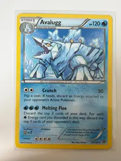 Avalugg 37/114 Rare Steam Siege Pokemon Lightly Played - Image 1