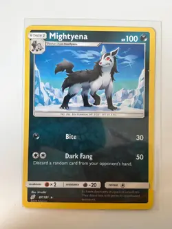 Mightyena 87/181 Rare Team Up Pokemon Lightly Played - Image 1