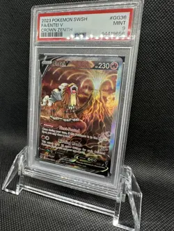 2023 POKEMON SWORD & SHIELD CROWN ZENITH #GG36 FULL ART/ENTEI V PSA 9 - Image 5