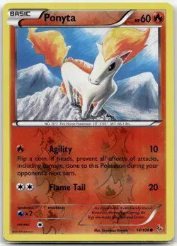 Ponyta 14/83 Common Generations Pokemon Reverse Holo LP - Image 1