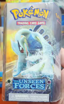 2005 POKEMON UNSEEN FORCES SILVERY OCEAN (LUGIA) THEME DECK FACTORY SEALED NEW - Image 1