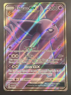 Espeon GX 140/149 Ultra Rare Sun & Moon Base Set Pokemon - Image 1