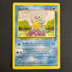 2000 Pokemon Classic - Base Set 2 Squirtle #93 Light Play - Image 1