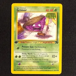 Grimer 57/82 Common Team Rocket Pokemon 1st Edition Near Mint - Image 1