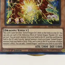 Yu-Gi-Oh Armed Dragon Thunder LV7 BLVO-EN002 - Image 2