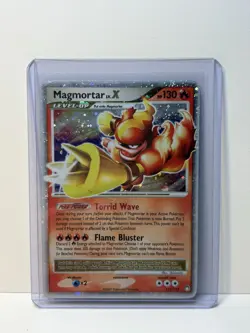 Pokemon TCG Magmortar LV.X Ultra Rare Holo 130 HP 123/123 Mysterious Treasures - Image 1
