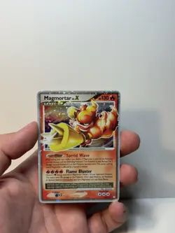 Pokemon TCG Magmortar LV.X Ultra Rare Holo 130 HP 123/123 Mysterious Treasures - Image 3