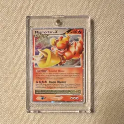 Pokemon Magmortar LV.X Mysterious Treasures Rare Holo 123/123 130 HP TCG - Image 1