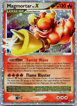 Pokemon TCG Magmortar Lv. X 123/123 Mysterious Treasures (2007) - Secret Rare HP - Image 1