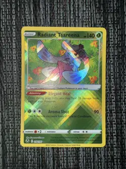 Pokemon TCG Radiant Tsareena Silver Tempest 016/195 Holo Radiant Rare - Image 1