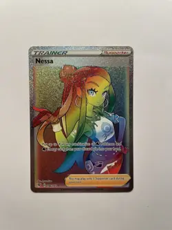 Pokemon TCG Nessa 196/185 SWSH04 Vivid Voltage Secret Rare Full Art Holo EN NM - Image 1