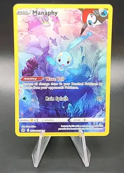 Pokemon Manaphy GG06 Sword Shield Crown Zenith Galarian Gallery Ultra Rare A3 - Image 1