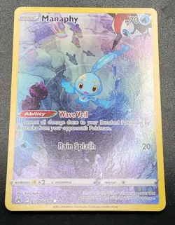 Pokemon Manaphy GG06 Sword Shield Crown Zenith Galarian Gallery Ultra Rare A3 - Image 3