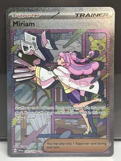 Pokemon TCG Miriam Trainer Full Art Holo Scarlet & Violet Base Set 251/198 NM - Image 1