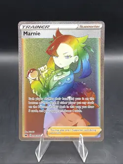 Pokemon Marnie 208/202 Sword & Shield Secret Rare Full Art Holo - Image 1