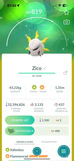 ✨Pokemon Go Shiny Ignivor / Larvesta ✨ - Image 1