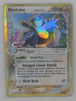 Blastoise (Delta Species) 2/100 Crystal Guardians Holo Rare Pokemon TCG Nintendo - Image 1