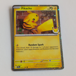 Pokemon Day 2026 Pikachu 051/162 Temporal Forces Cosmo Holo Common (EN) - Image 1