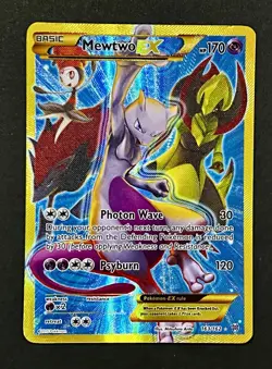 🔥Pokemon TCG - Mewtwo EX - 163/162 Secret Rare Breakthrough Full Art Holo - Image 1