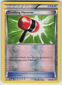 Crushing Hammer 60/83 Uncommon Generations Pokemon Reverse Holo Near Mint - Image 1