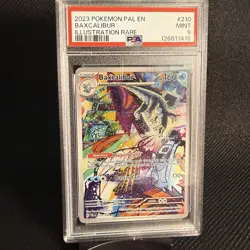 Baxcalibur 210/193 Pokemon TCG 2023 Paldea Evolved Illustration Rare Holo PSA 9 - Image 1
