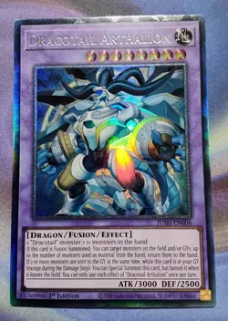 Dracotail Arthalion - JUSH-EN006 - Collector's Rare (CR) - 1st Edition NM Yugi - Image 1