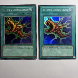 YUGIOH! 3x THE FLUTE OF SUMMONING DRAGON SDK-042 SUPER - MP~ - Image 2