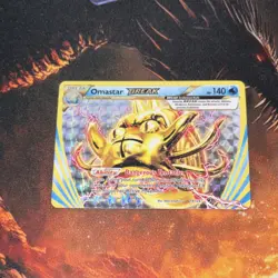 Pokemon Omastar BREAK 19/124 Fates Collide Rare Holo 140 HP Spinning Attack Card - Image 1