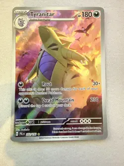 Pokemon TCG - Tyranitar Card 222/193 - Paldea Evolved Illustration Rare - Image 1