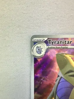 Pokemon TCG - Tyranitar Card 222/193 - Paldea Evolved Illustration Rare - Image 3