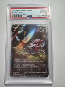 2023 Pokemon Hoopa V Full Art GG53/GG70 PSA 10 - GEM MINT - Image 1