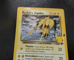 Rocket's Zapdos 15/132 Holo Celebrations Classic Collection Pokemon Card NM - Image 2
