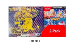 Pokemon Surging Sparks Elite Trainer Box/Booster Bundle Costco 2-Pack - Lot of 2 - Image 1