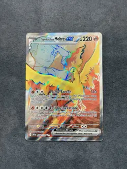 Pokemon TCG Team Rockets Moltres EX 208/182 Destined Rivals Set Near Mint - Image 1
