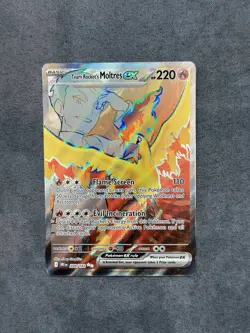 Pokemon TCG Team Rockets Moltres EX 208/182 Destined Rivals Set Near Mint - Image 5