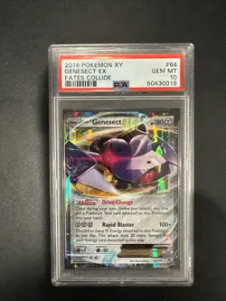 2016 Pokemon XY Genesect EX Fates Collide PSA 10 - Image 1