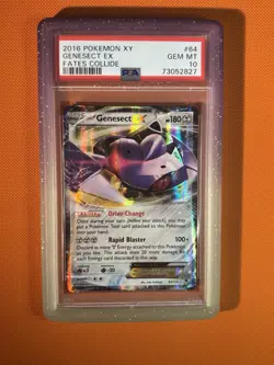 Pokemon TCG Genesect Ex 64/124 Fates Collide 2016 XY PSA 10 With Guard - Image 1