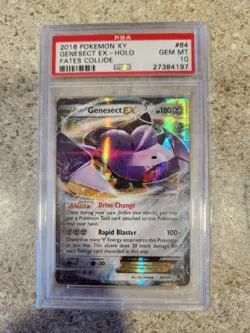 PSA 10 - 2016 Pokemon XY Fates Collide Genesect EX Holo 64/124 - GEM MINT Pop 50 - Image 2