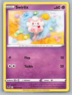 Swirlix 83/195 Silver Tempest Common Pokemon TCG 2022 - Image 1