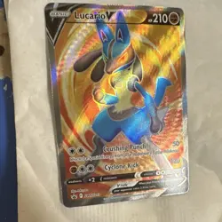 Pokemon Lucario V Promo Holo SWSH213 Sword & Shield Basic 210 HP English - Image 1