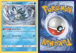 ALOLAN SANDSLASH 20/145 RARE GUARDIANS RISING POKEMON NEAR MINT - Image 3