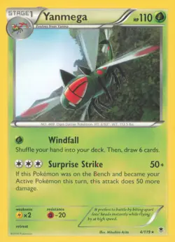 YANMEGA 4/119 RARE PHANTOM FORCES POKEMON NEAR MINT - Image 1